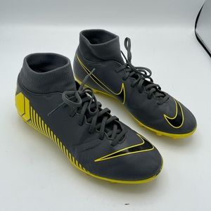Nike Mercurial vapor superfly 6 soccer cleats size 8 gray yellow
